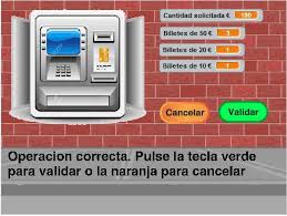 Aprende a utilizar el cajero automático. Simulador desarrollado en Scratch