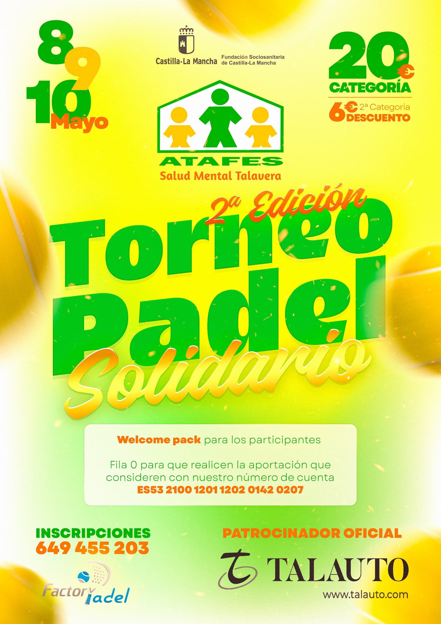 II Torneo Solidario ‘Pádel por la Salud Mental’, en Talavera de la Reina